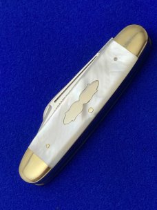 Fight'n Rooster Germany Middle TN Knife Collectors 1985 1 of 150 Pearl Cigar Stockman  Knife