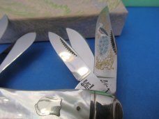 Bulldog Brand Mother of Pearl Peacock 5 Blade Sowbelly 