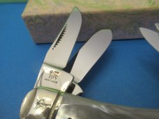 Bulldog Brand Mother of Pearl Peacock 5 Blade Sowbelly 
