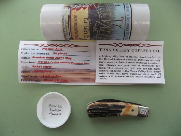 TUNA VALLEY PHOENIX JACK BURNT STAG DAMASCUS