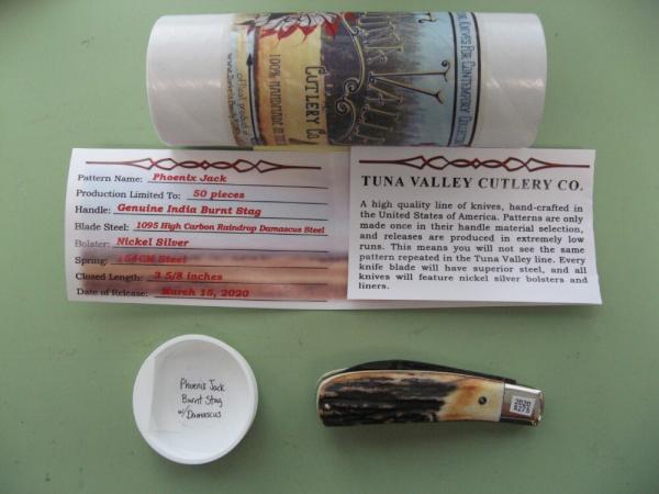 TUNA VALLEY PHOENIX JACK BURNT STAG DAMASCUS