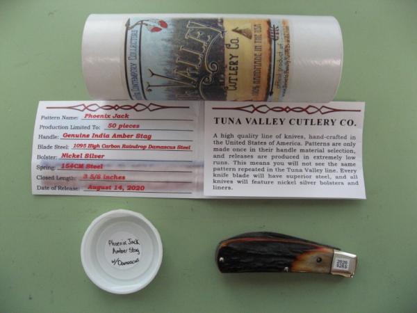 TUNA VALLEY PHOENIX JACK AMBER STAG DAMASCUS