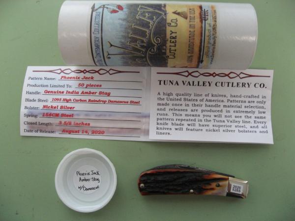 TUNA VALLEY PHOENIX JACK AMBER STAG DAMASCUS