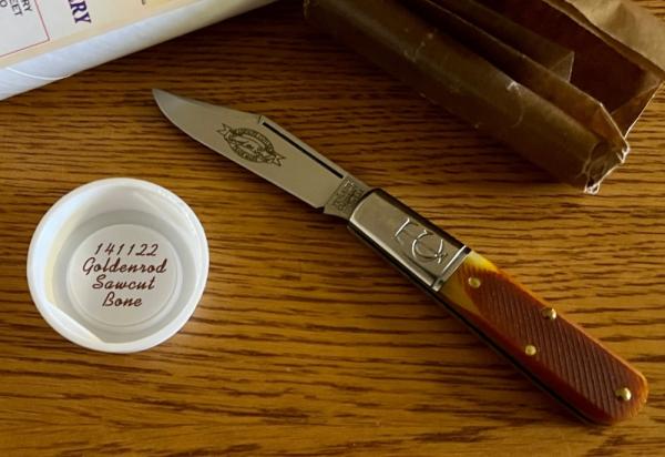 Great Eastern Cutlery Tidioute #141122 TC Barlow, Goldenrod Sawcut Bone Handle, New (GEC 14) #2 Great Eastern Cutlery Tidioute #141122 TC Barlow, Goldenrod Sawcut Bone Handle, New (GEC 14) #2