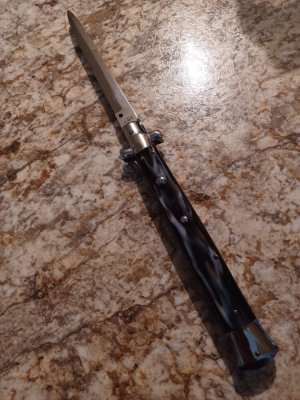 13" imitation  horn Italian Stiletto. INOX 