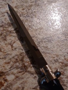 13" imitation  horn Italian Stiletto. INOX 