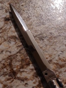 13" imitation  horn Italian Stiletto. INOX 