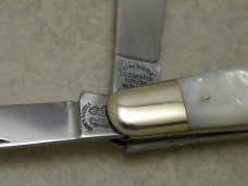 Fightn Rooster Solingen Germany Pearl "The Captain's Rooster"-Blade Stockman Knife