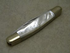 Fightn Rooster Solingen Germany Pearl "The Captain's Rooster"-Blade Stockman Knife