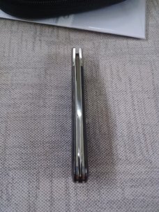 Robbie Ferreira, MDK group, Buffalo Horn Lanny,4 " cld,N690,Double long pulls,Giraffe bone shields 