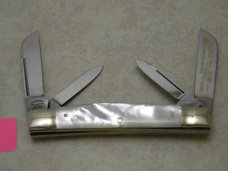 Fightn Rooster Germany Pearl 1984 Mid. TN Knife Collector's 1 of 200 Congress Knife