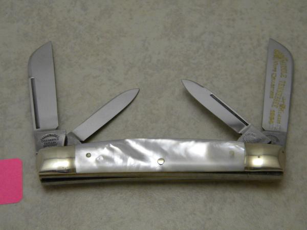 Fightn Rooster Germany Pearl 1984 Mid. TN Knife Collector's 1 of 200 Congress Knife