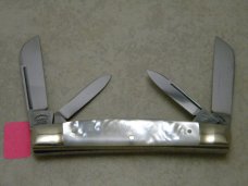 Fightn Rooster Germany Pearl 1984 Mid. TN Knife Collector's 1 of 200 Congress Knife