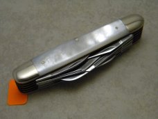 Fightn Rooster Germany Pearl 1987 10 Blade Middle TN Tenth Anniv.  1 of 110  Stockman Knife