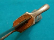 VINTAGE KORIUM PIC JAPAN BALL CLAW DAGGER DIRK STILETTO BOWIE KNIFE KNIVES OLD SHEATH FIXED BLADE