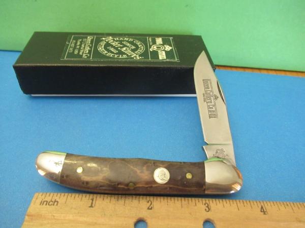 Queen Cutlery Titusville Pa. Birds Eye Maple Copperhead Liner Lock Pattern # 41L Queen Cutlery Titusville Pa. Birds Eye Maple Copperhead Liner Lock Pattern # 41L