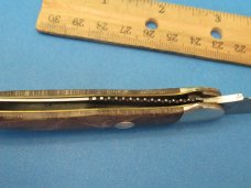 Queen Cutlery Titusville Pa. Birds Eye Maple Copperhead Liner Lock Pattern # 41L