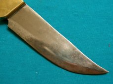 VINTAGE CUSTOM STAG KEMP HUNTING SKINNING FIXED BLADE BOWIE BUSHCRAFT SURVIVAL KNIFE KNIVES SHEATH