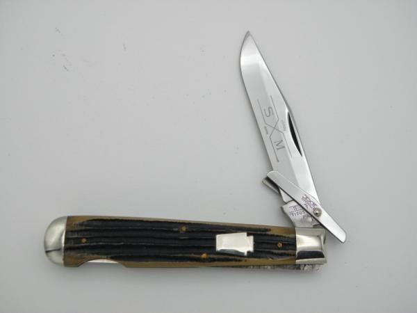 Schatt & Morgan, Keystone Series III, Swing Guard Lockback Folding Hunter, #06181L: 1993, 4 1/2” clo