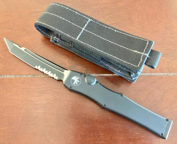 Microtech Halo 3, Tanto Partially Serrated Two Tone Blade, Tactical Variation, Unused 