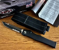Microtech Halo 3, Tanto Partially Serrated Two Tone Blade, Tactical Variation, Unused 