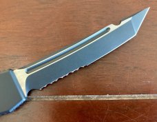 Microtech Halo 3, Tanto Partially Serrated Two Tone Blade, Tactical Variation, Unused 