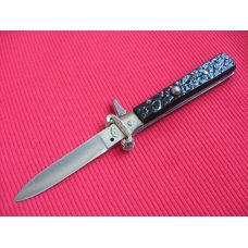 Vintage Italian Maserin & De Nardo Fulcrum Shell Puller Switchblade Knife
