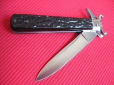 Vintage Italian Maserin & De Nardo Fulcrum Shell Puller Switchblade Knife