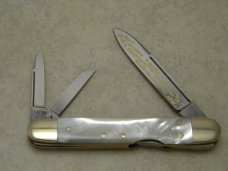 Fightn Rooster Germany Pearl 1981 1 of 400 Middle TN Knife Collector's Lockback Whittler Knife