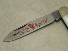 Fightn Rooster Germany Pearl 1994 1 of 200 Int'l Cut Club Angle Saxon Whittler Knife
