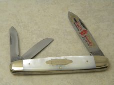 Fightn Rooster Germany Pearl 1994 1 of 200 Int'l Cut Club Angle Saxon Whittler Knife
