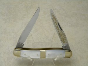 Fightn Rooster Germany Pearl 1990 1 of 100 Middle TN Knife Collectors Muskrat Knife