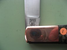 DANIELS FAMILY KNIFE BRANDS-TITUSVILLE CUTLERY BUCKEYE BURL OLD MAN NORMAN
