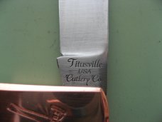 DANIELS FAMILY KNIFE BRANDS-TITUSVILLE CUTLERY BUCKEYE BURL OLD MAN NORMAN