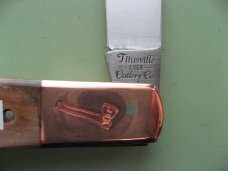 DANIELS FAMILY KNIFE BRANDS-TITUSVILLE CUTLERY MAMMOTH IVORY OLD MAN NORMAN