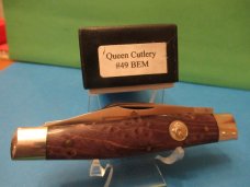 Queen Cutlery Titusville Pa. Birds Eye Maple Stockman Pattern # 49BEM
