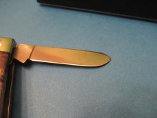 Queen Cutlery Titusville Pa. Birds Eye Maple Stockman Pattern # 49BEM