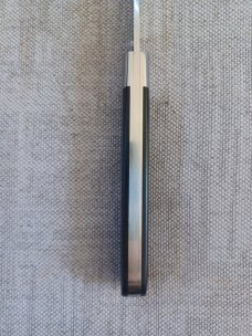 TA Davison Lambsfoot Straight Jack,#2067,4",Black Linen Micarta...jeweled liners .CTS-xhp