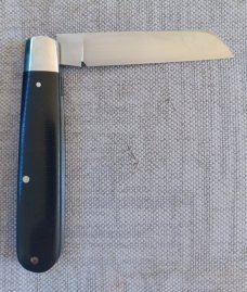 TA Davison Lambsfoot Straight Jack,#2067,4",Black Linen Micarta...jeweled liners .CTS-xhp