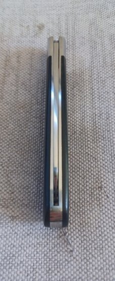 TA Davison Lambsfoot Straight Jack,#2067,4",Black Linen Micarta...jeweled liners .CTS-xhp