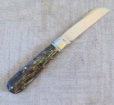 Mike Moran Straight Sheepsfoot Jack.Stabilized Hemp..Handrubbed A2.3.5"..coa,.pouch..perfect action
