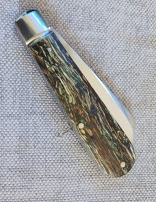 Mike Moran Straight Sheepsfoot Jack.Stabilized Hemp..Handrubbed A2.3.5"..coa,.pouch..perfect action