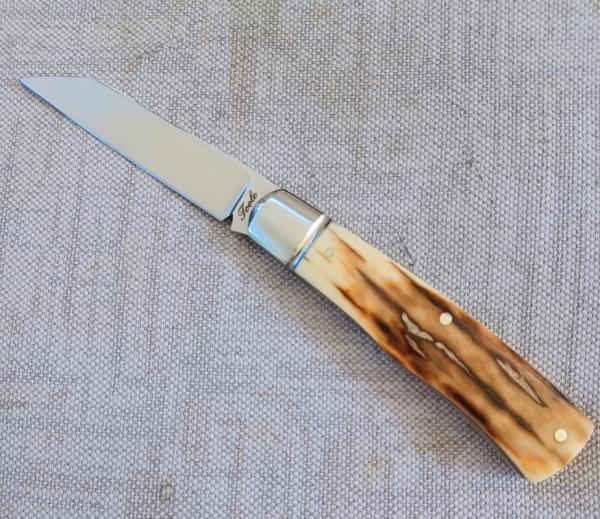 Bobby Toole Mammoth Native Slipjoint New, CPM-154 ,4 1/8" ,Steel Bolsters..coa and pouch 