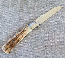Bobby Toole Mammoth Native Slipjoint New, CPM-154 ,4 1/8" ,Steel Bolsters..coa and pouch 