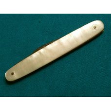 VINTAGE R&G CO PEARL MOP FOLDING POCKET FOB KNIFE KNIVES OLD