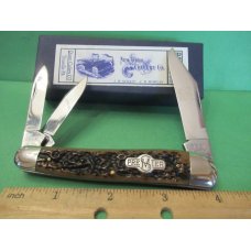 Schatt & Morgan Premier Brown Bone Split Back Whittler Pattern # 043154