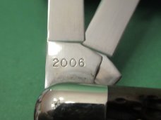 Schatt & Morgan Premier Brown Bone Split Back Whittler Pattern # 043154