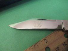Schatt & Morgan Premier Brown Bone Split Back Whittler Pattern # 043154
