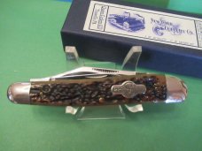 Schatt & Morgan Premier Brown Bone Split Back Whittler Pattern # 043154