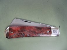 DANIELS FAMILY KNIFE BRANDS-TITUSVILLE CUTLERY-BIG EASY COTTON KNIFE-BURNT ORANGE MAPLE BURL